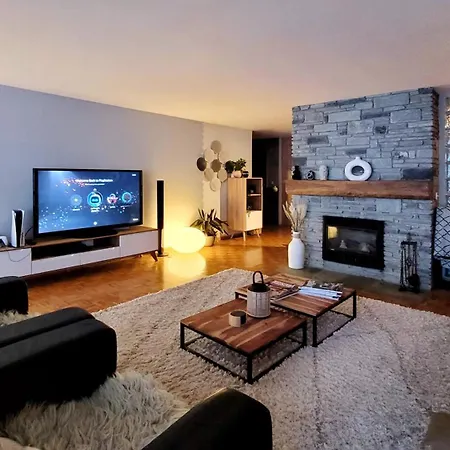 L'avantgardiste, Spacious 6 Bedrooms Duplex, Panoramic View Daire Crans-Montana