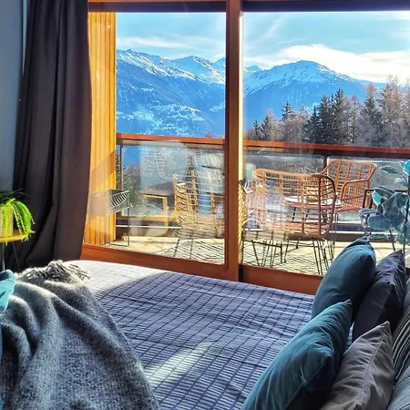 L'avantgardiste, Spacious 6 Bedrooms Duplex, Panoramic View Daire Crans-Montana