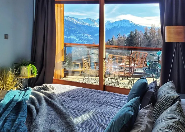 L'avantgardiste, Spacious 6 Bedrooms Duplex, Panoramic View Apartament Crans-Montana