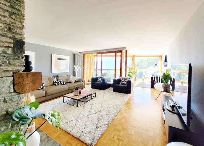 Апартаменты L'avantgardiste, Spacious 6 Bedrooms Duplex, Panoramic View Кран-Монтана